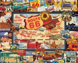 Cover art for White Mountain Puzzles Route 66 - 1000 Piece Jigsaw Puzzle