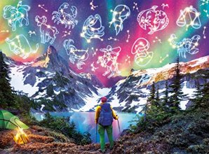 Cover art for Buffalo Games - Zodiac Mountain - Glow in The Dark - 1000 Piece Jigsaw Puzzle