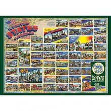 Cover art for Cobble Hill 1000 Piece Puzzle - Vintage American Postcards - Sample Poster Included