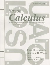 Cover art for Saxon Calculus with Trigonometry and Analytic Geometry, Answer Key