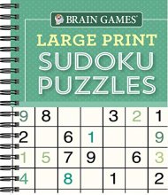 Cover art for Brain Games - Large Print Sudoku Puzzles (Green)