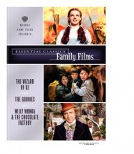 Cover art for Essential Classics - Family Films (The Wizard of Oz / The Goonies / Willy Wonka and the Chocolate Factory) [DVD]