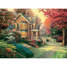 Cover art for Ceaco Thomas Kinkade Victorian Autumn Jigsaw Puzzle (1000 Piece)