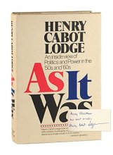 Cover art for As It Was: An Inside View of Politics and Power in the '50s and '60s