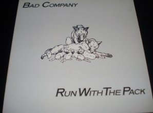 Cover art for Bad Company "Run with the Pack" 1976 Lp Vinyl Record.