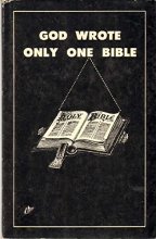 Cover art for God Wrote Only One Bible