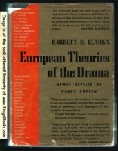 Cover art for European Theories of the Drama
