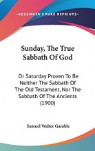 Cover art for Sunday, The True Sabbath Of God: Or Saturday Proven To Be Neither The Sabbath Of The Old Testament, Nor The Sabbath Of The Ancients (1900)
