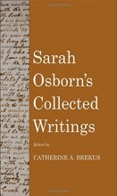 Cover art for Sarah Osborn’s Collected Writings