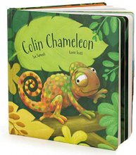 Cover art for Jellycat Colin Chameleon Book