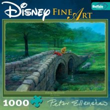 Cover art for Buffalo Games Disney Fine Art: Fishing With Friends (Winnie)
