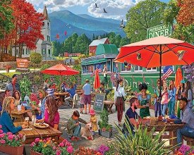 Cover art for White Mountain Puzzles - White Mountain Diner - 1000 Piece Jigsaw Puzzle