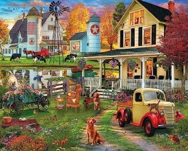Cover art for White Mountain Country Retreat - 1000 Piece Jigsaw Puzzle