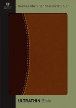 Cover art for HCSB Ultrathin Reference Bible, Dark Brown/Brown Simulated Leather