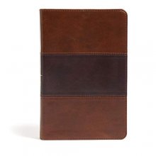 Cover art for CSB Large Print Personal Size Reference Bible, Saddle Brown LeatherTouch
