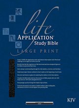 Cover art for KJV Life Application Study Bible, Second Edition, Large Print (Red Letter, Bonded Leather, Black, Indexed)