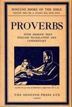 Cover art for Proverbs, The Soncino Books of the Bible
