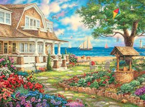 Cover art for Buffalo Games - Sea Garden Cottage - 1000 Piece Jigsaw Puzzle with Hidden Images