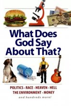 Cover art for What Does God Say About That?: Politics, Race, Heaven, Hell, The Environment, Money, And Hundreds More! (Christianity)