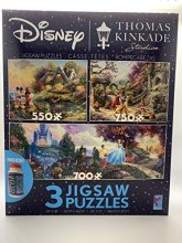Cover art for Disney Thomas Kincade 3 Jigsaw Puzzles Plus Puzzle Glue
