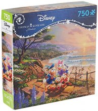 Cover art for Ceaco - Thomas Kinkade - Disney Dreams Collection - A Duck of a Day - Donald and Daisy - 750 Piece Jigsaw Puzzle