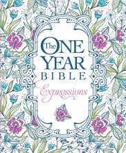 Cover art for The One Year Bible Expressions NLT (Softcover, Blue Flowers)