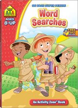 Cover art for School Zone - Word Searches Workbook - 96 Pages, Ages 8+, 3rd Grade, Reading, Vocabulary, Geography, Map Reading, History, and More (School Zone Activity Zone® Workbook Series)