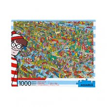 Cover art for AQUARIUS Where's Waldo Dinosaurs (1000 Piece Jigsaw Puzzle) - Officially Licensed Where's Waldo Merchandise & Collectibles - Glare Free - Precision Fit - 20 x 28 Inches