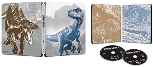 Cover art for Jurassic World - Fallen Kingdom (with DVD Steelbook) [Blu-ray]
