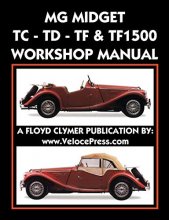 Cover art for MG MIDGET TC-TD-TF-TF1500 WORKSHOP MANUAL