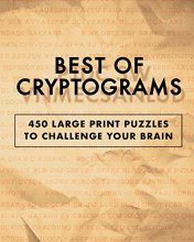 Cover art for Best of Cryptograms: 450 Large Print Puzzles to Flex Your Brain