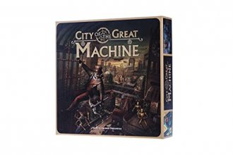 Cover art for City of The Great Machine Board Game | 1-4 Players | Ages 14 and up | Steampunk | One-vs-Many | Hidden Movement | Cooperative & Solo | Average Playtime 45-90 min