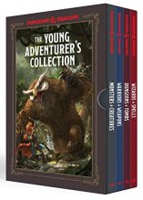 Cover art for The Young Adventurer's Collection [Dungeons & Dragons 4-Book Boxed Set]: Monsters & Creatures, Warriors & Weapons, Dungeons & Tombs, and Wizards & Spells (Dungeons & Dragons Young Adventurer's Guides)
