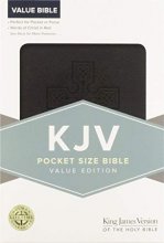 Cover art for KJV Pocket Size Bible Value Edition Black Leathert