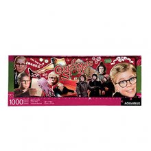 Cover art for AQUARIUS A Christmas Story Puzzle (Slim 1000 Piece Jigsaw Puzzle) - Glare Free - Precision Fit - Officially Licensed Merchandise & Collectibles - 12 x 36 Inches