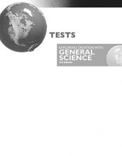 Cover art for Exploring Creation with General Science 3rd Edition, Test Pages
