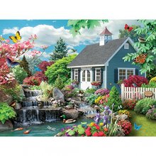 Cover art for Bits and Pieces – 300 Large Piece Jigsaw Puzzles for Adults - ‘Dream Landscape’ by Artist Alan Giana - 300 Piece Jigsaw Puzzle - 18" X 24"