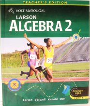Cover art for Larson Algebra 2, Common Core Edition, Teacher's Edition
