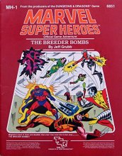 Cover art for The Breeder Bombs (Marvel Super Heroes module MH1)