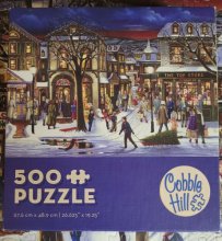 Cover art for 'Tis The Season 500 Piece Winter Street Christmas 