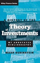 Cover art for A History of the Theory of Investments: My Annotated Bibliography