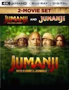 Cover art for Jumanji / Jumanji: Welcome to the Jungle: 2-Movie Collection (Limited Edition Steelbook) [4K Ultra HD + Blu-ray + Digital HD]