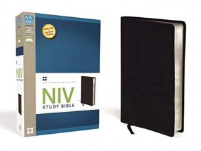 Cover art for NIV Study Bible, Bonded Leather, Black, Red Letter Edition