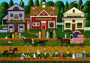 Cover art for Buffalo Games - Charles Wysocki - Young Patriots - 500 Piece Jigsaw Puzzle, Red for Adults Challenging Puzzle Perfect for Game Nights - 500 Piece Finished Size is 21.25 x 15.00