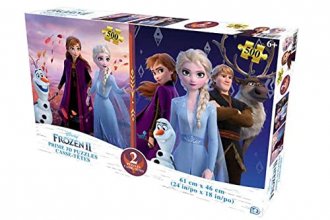 Cover art for 4D Cityscape Frozen 2 D Puzzles 500 Piece Puzzle Twin Pack