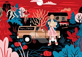 Cover art for Buffalo Games - Stranger Things - Waffles - 300 Large Piece Jigsaw Puzzle