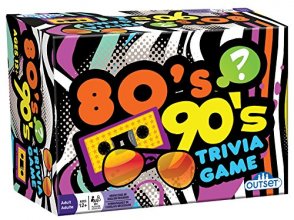 Cover art for Outset Media - 80's 90's Trivia - Includes 220 Cards with Over 1200 Fun Questions and Answers - Ages 12+