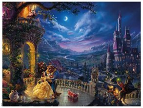 Cover art for Ceaco - Thomas Kinkade - Disney Dreams Collection - Beauty and The Beast Dancing in The Moonlight - 1500 Piece Jigsaw Puzzle, 12 x 10 x 2.6 inches
