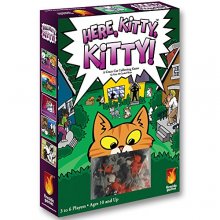 Cover art for Here, Kitty, Kitty Board Game – Collect Cats and Score Big with 3-6 Players Ages 8+ – Witty Tabletop Cat Card Games for Casual Game Nights – Family Card Games for Adults and Kids by Fireside Games