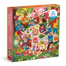 Cover art for Mudpuppy Woodland Picnic 500 Piece Family Puzzle